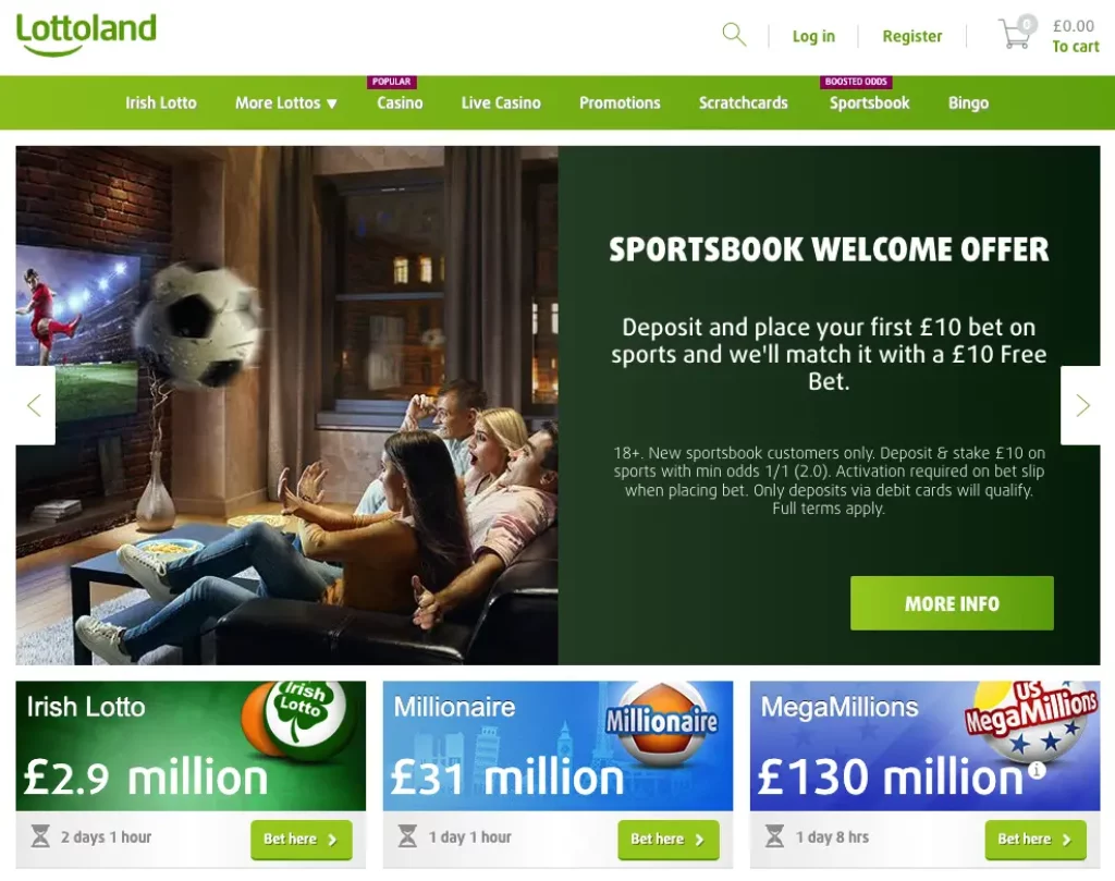 Lottoland Homepage